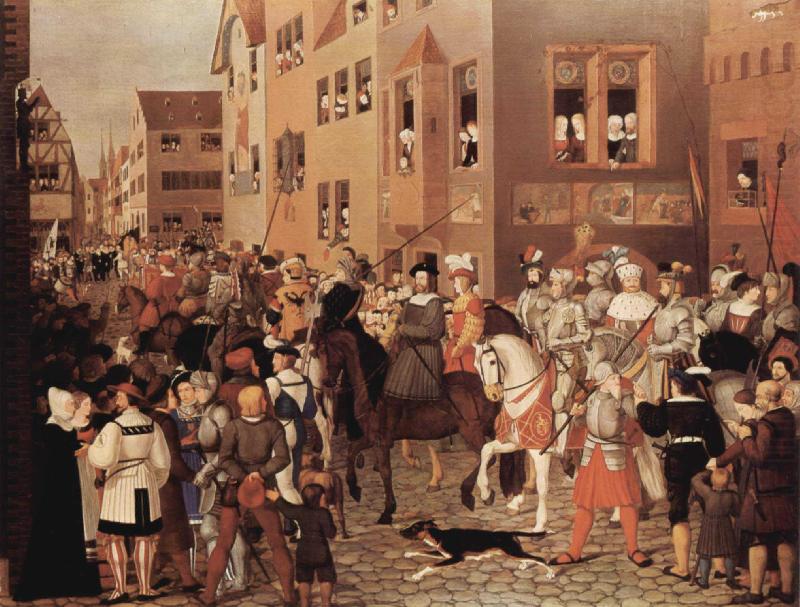Franz Pforr Einzug Kaiser Rudolfs von Habsburg in Basel 1273 china oil painting image